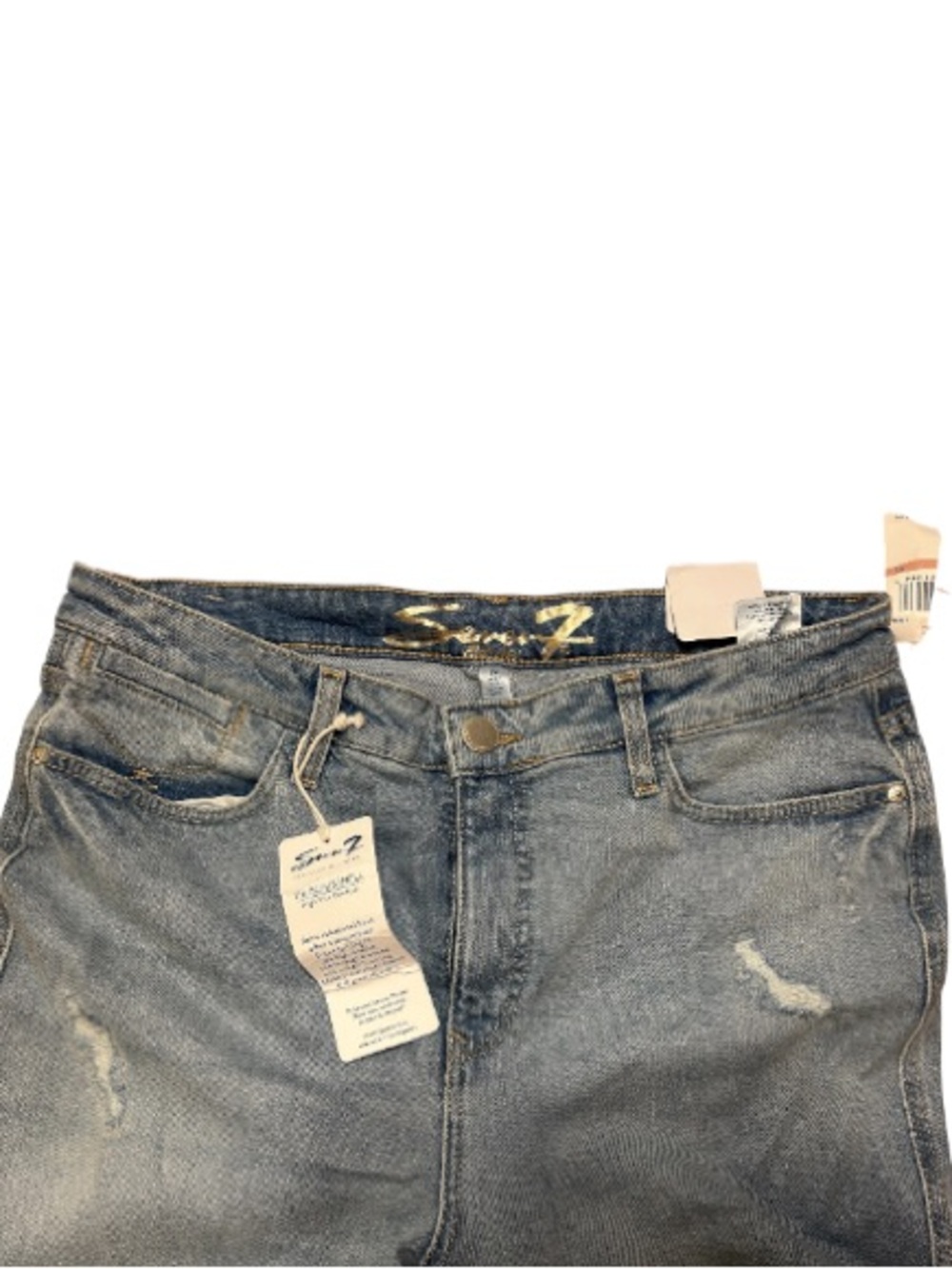 Women's Straight Leg Jeans in Faded Blue - Picture 2 of 5